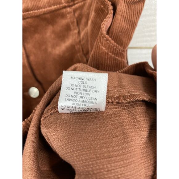 Love Tree Corduroy Dress Womens XL Brick Red Spaghetti Strap Button Front NWT - Picture 8 of 9